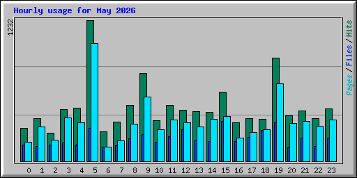 Hourly usage for May 2026